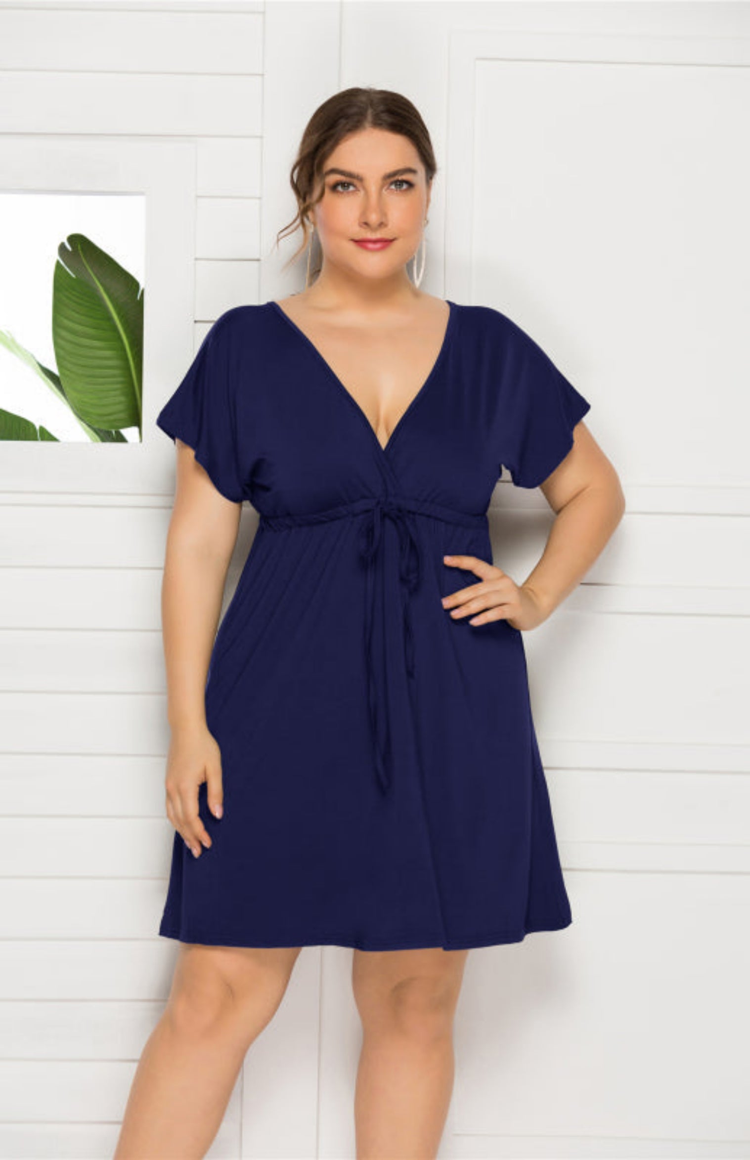 blue dress