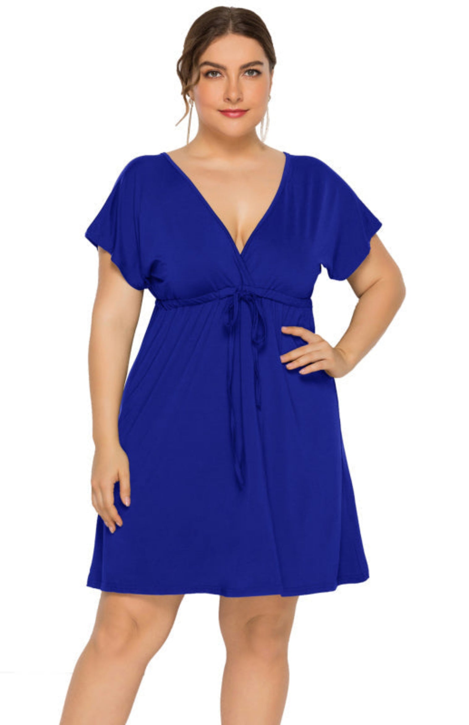 blue dress