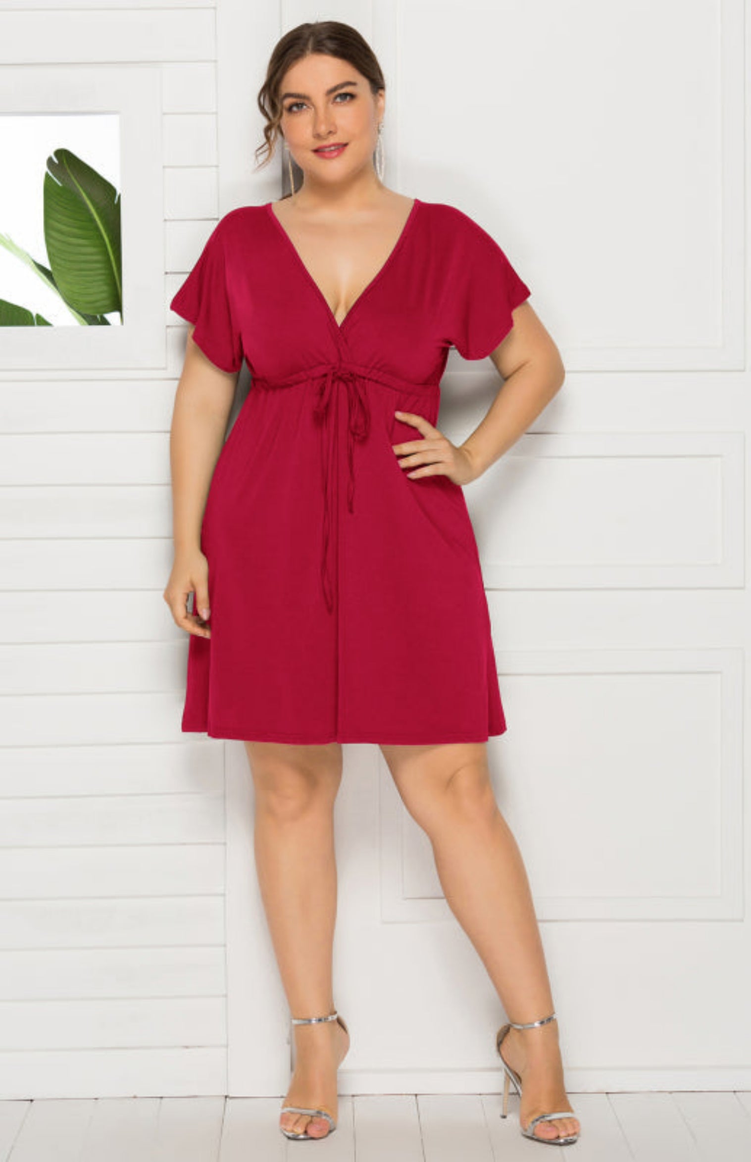 red dress