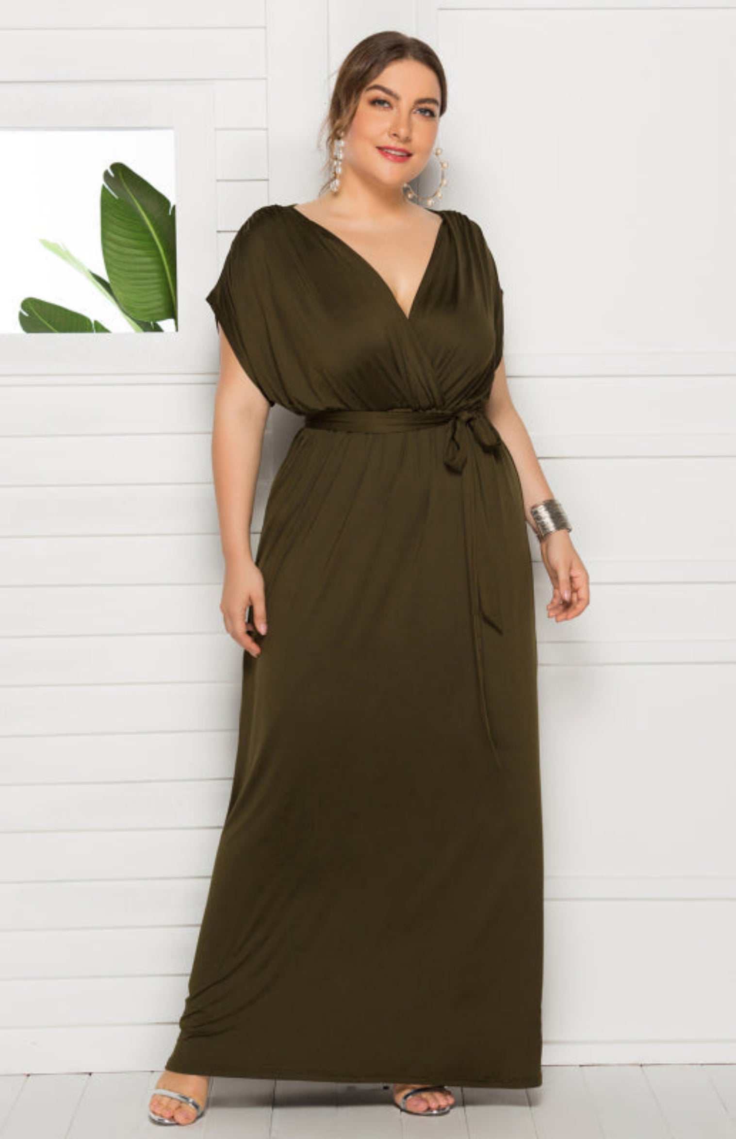 green dress