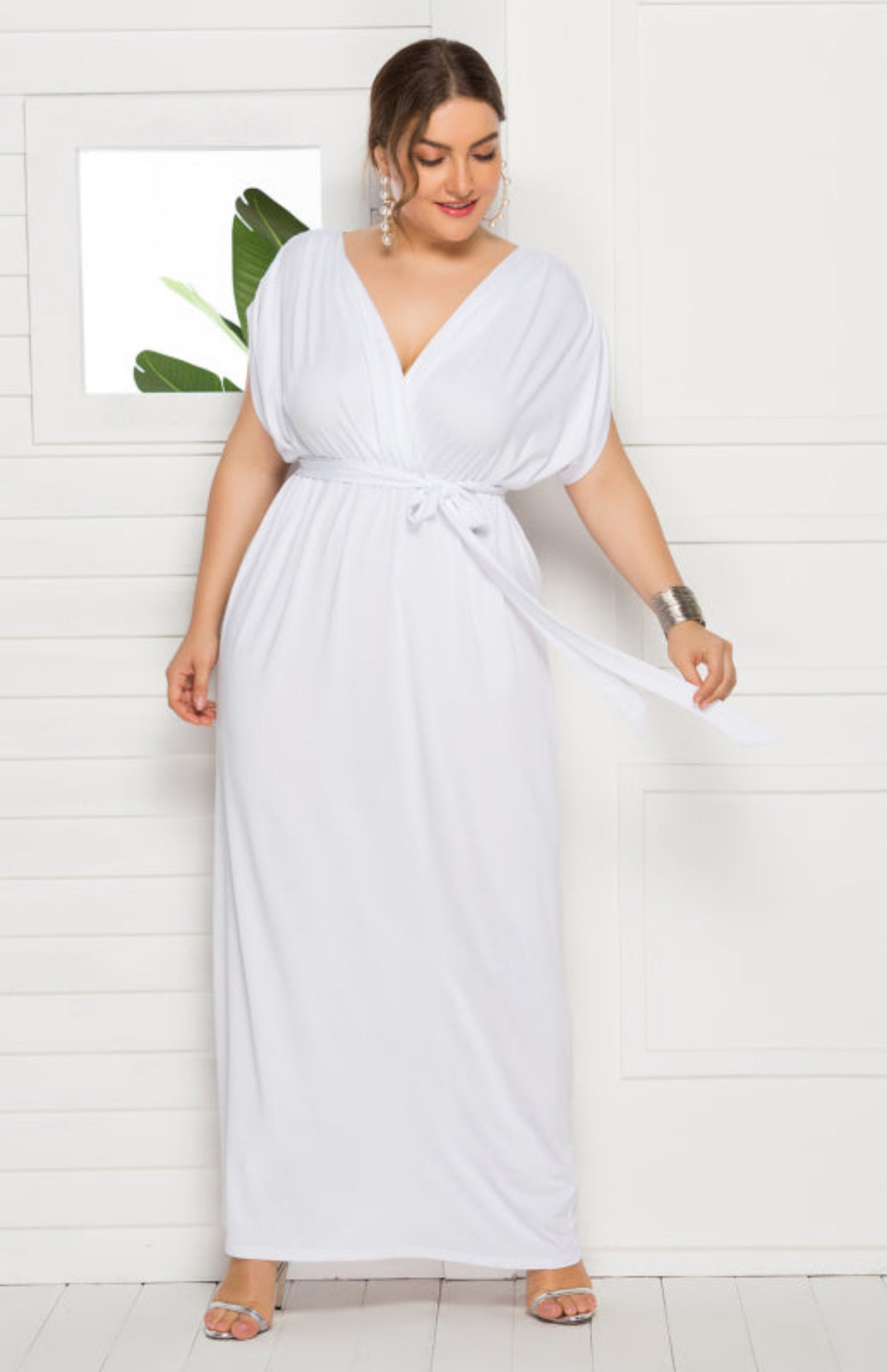 white dress