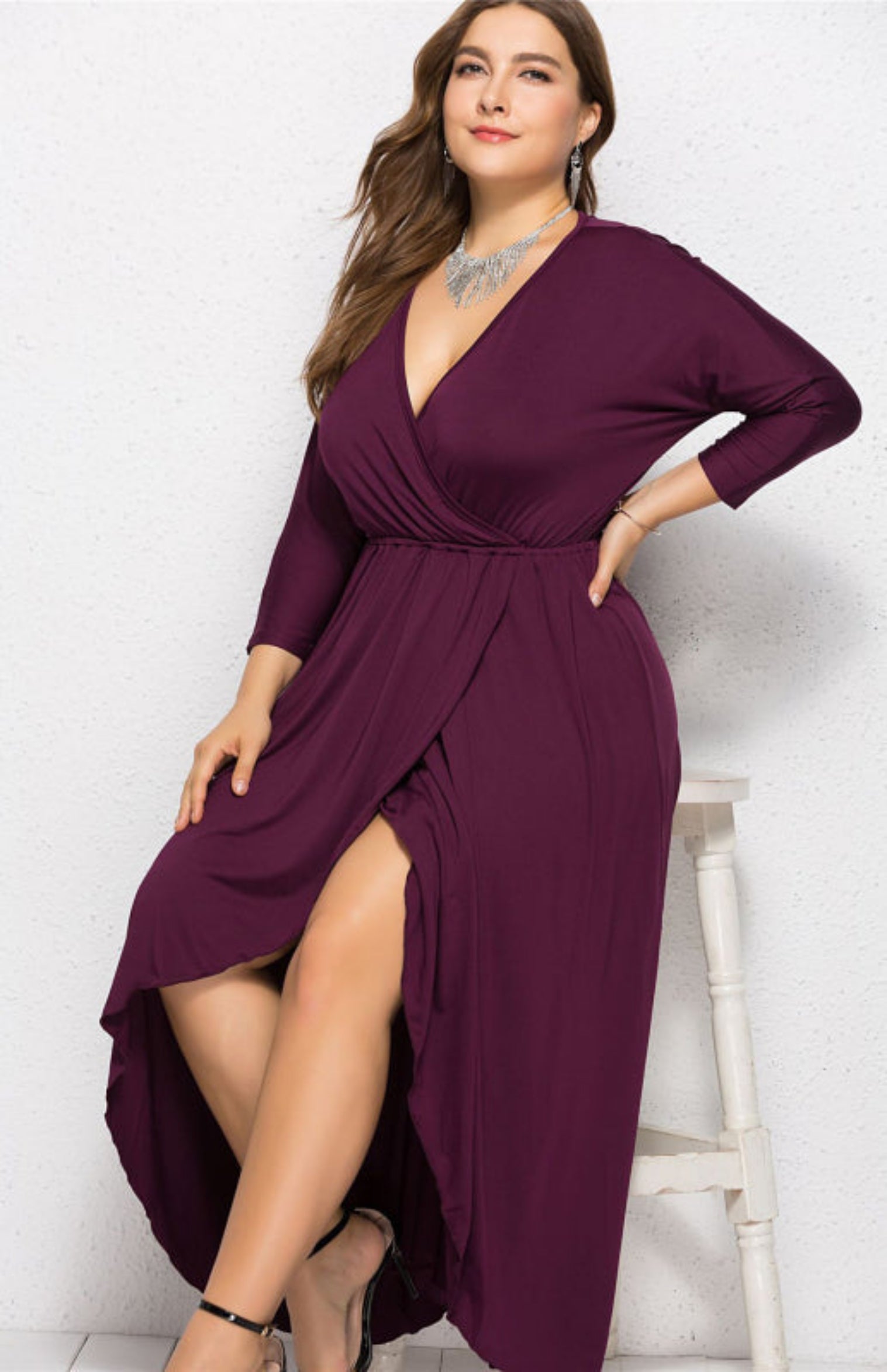 purple dress