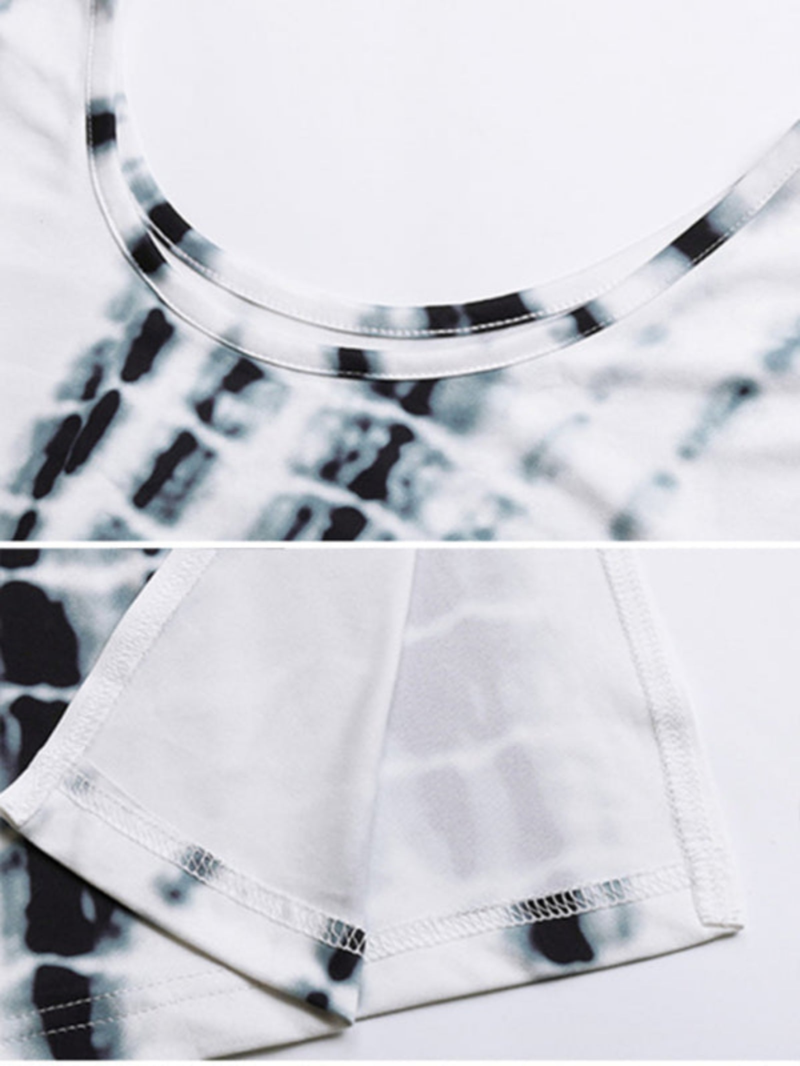 Tie-Dye Print Slim Fit Dress