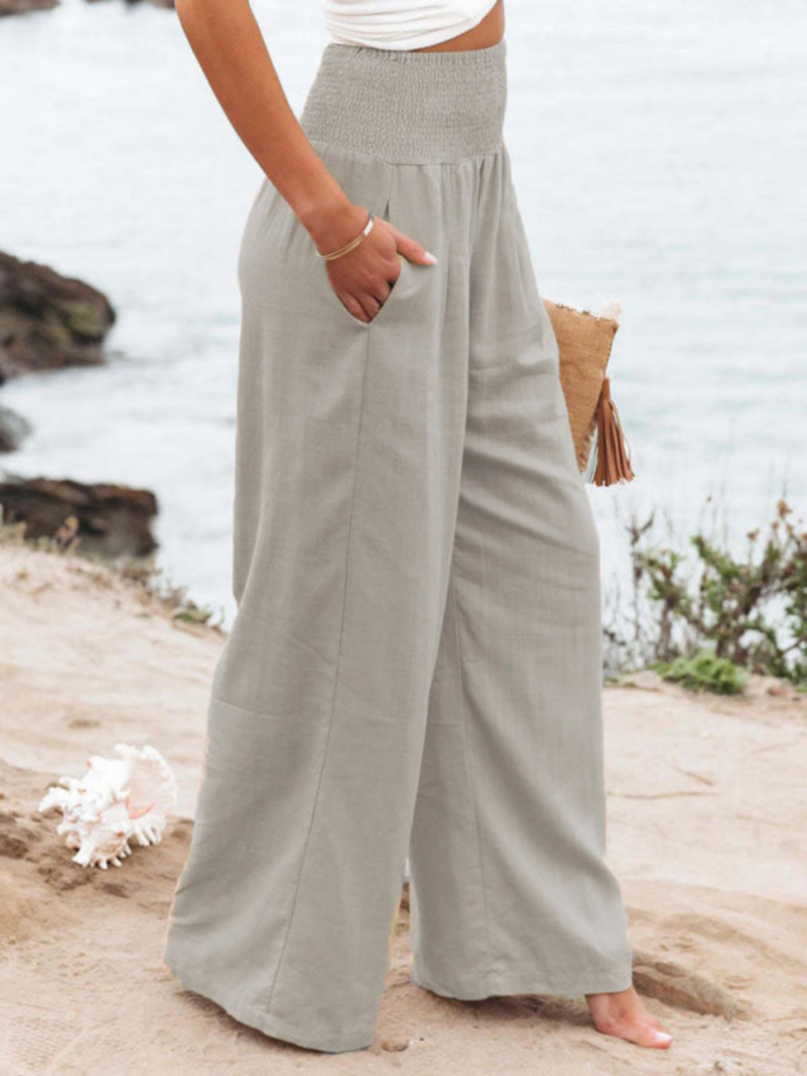 gray pants