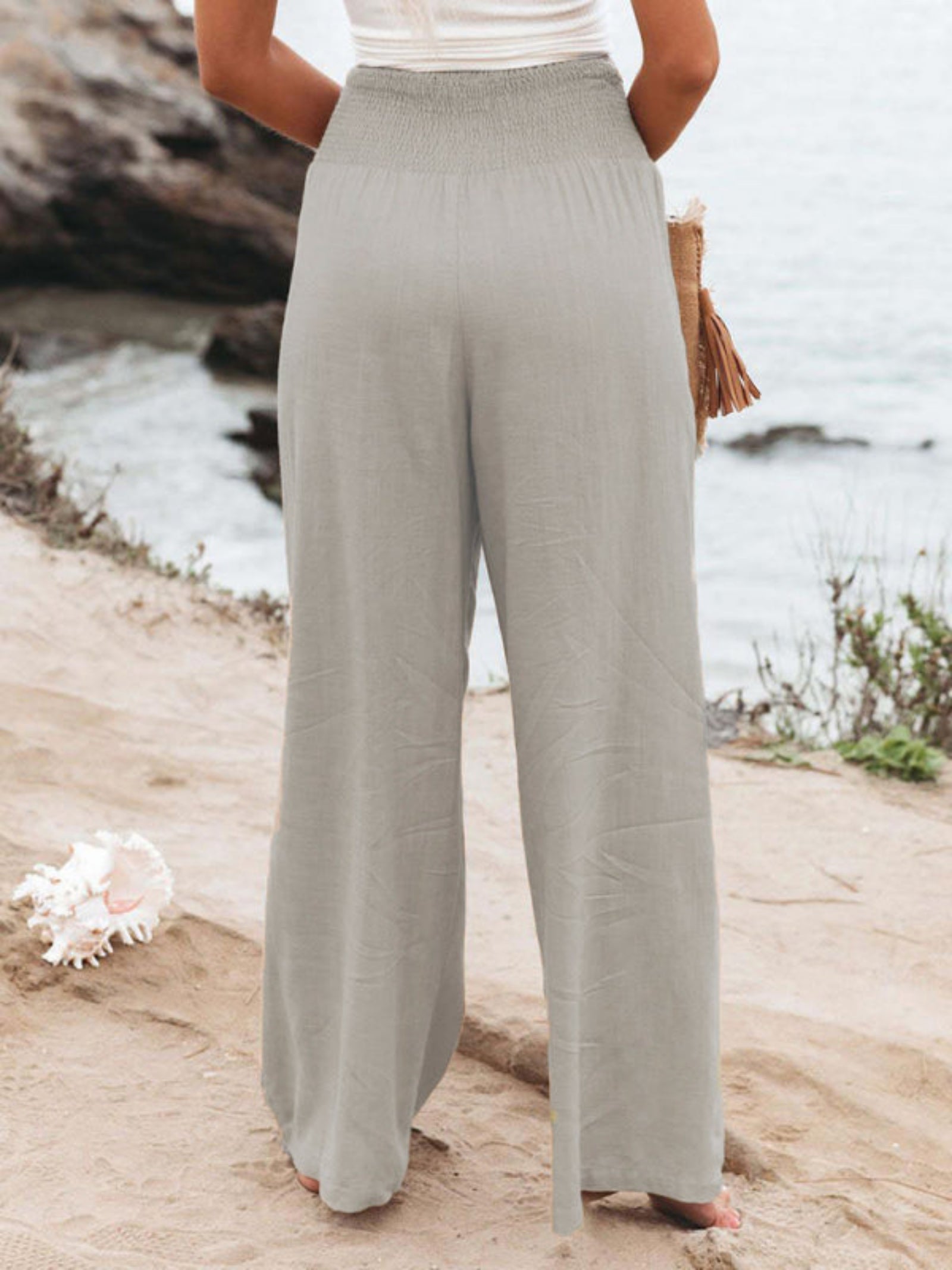 gray pants
