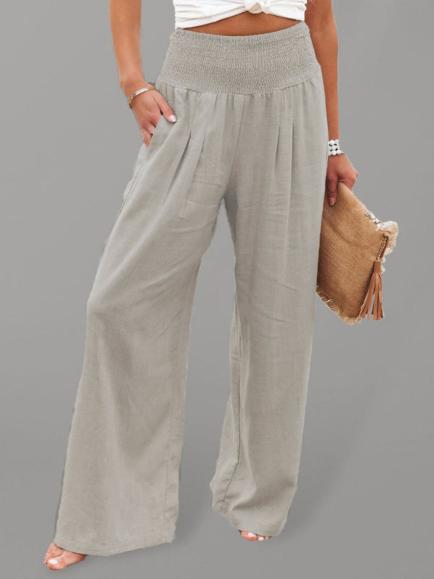 gray pants