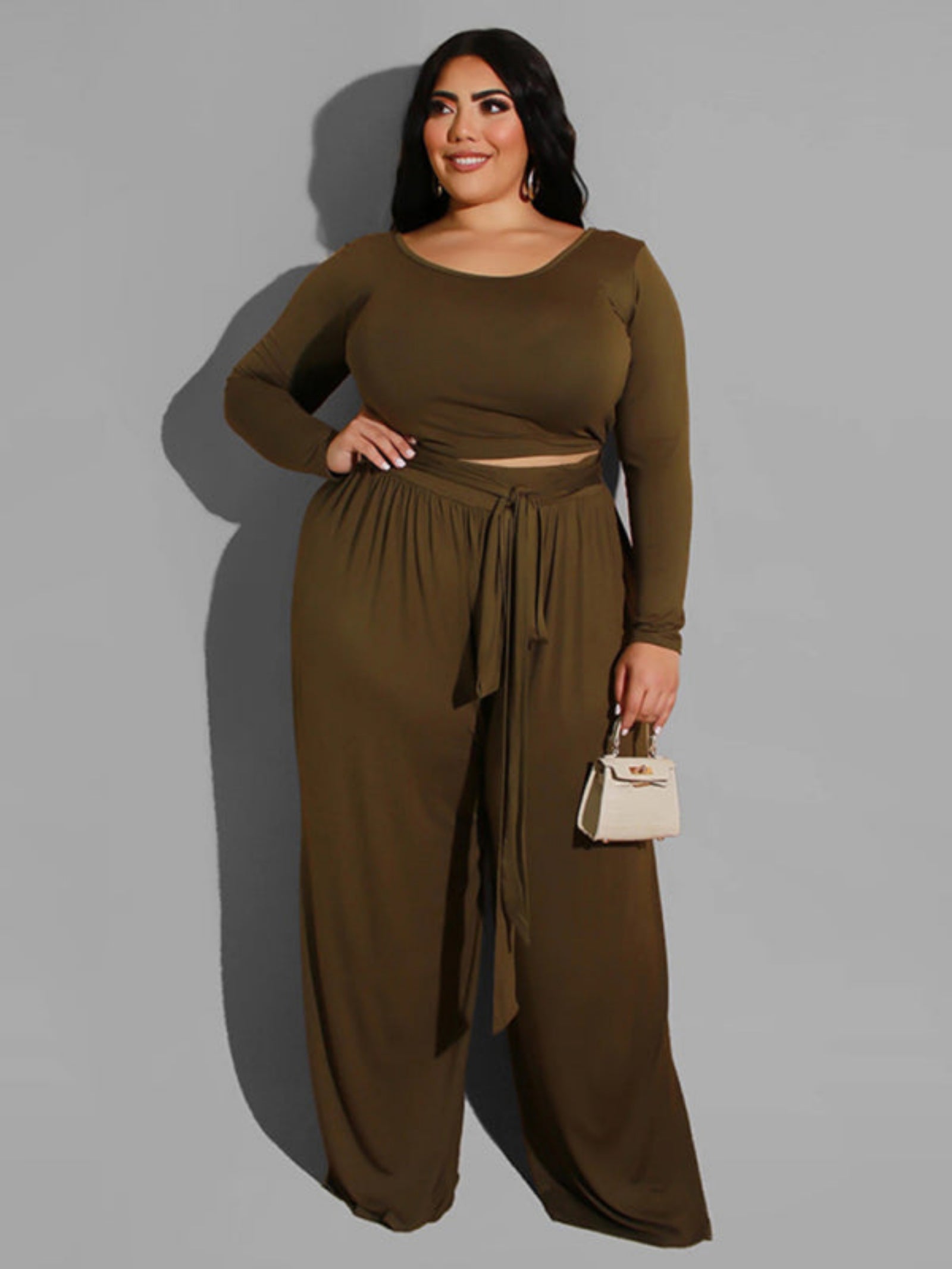 green jumpsuit