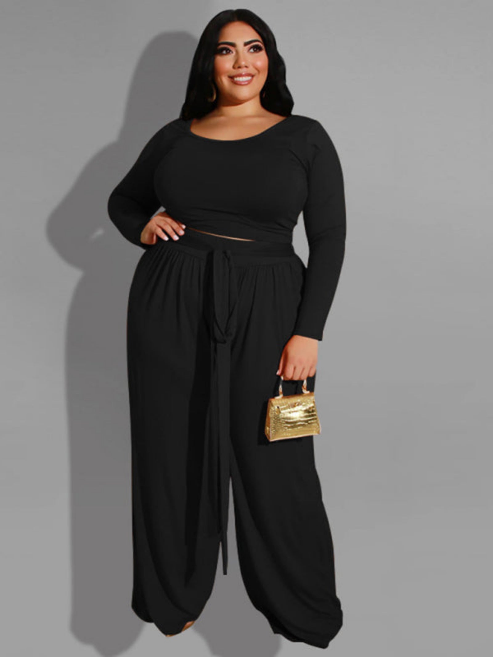 black jumpsuit