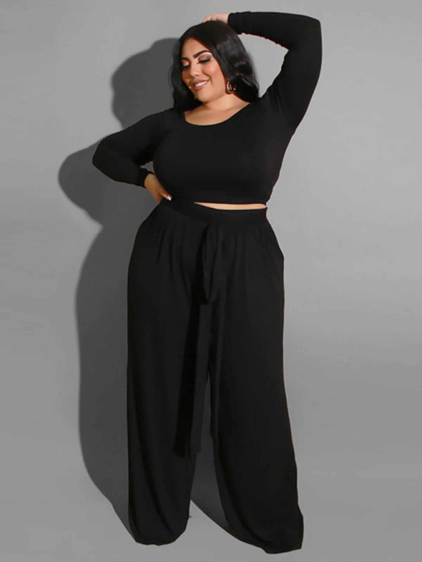 black jumpsuit