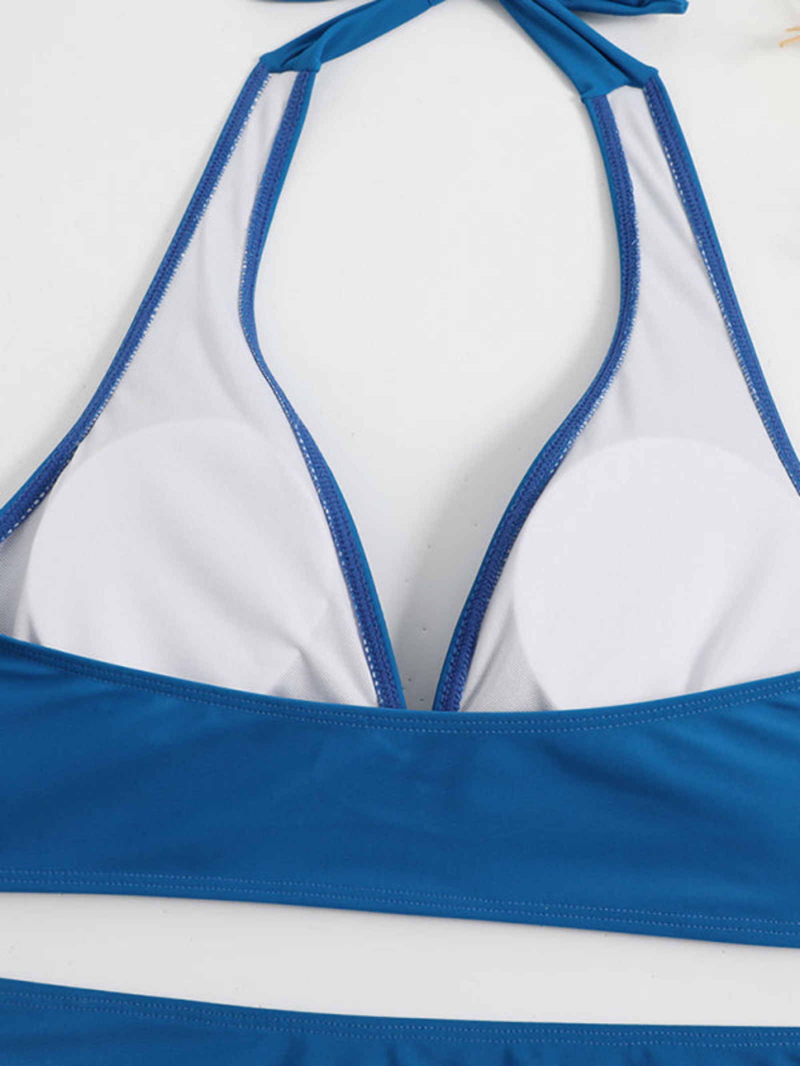 blue swimsuit