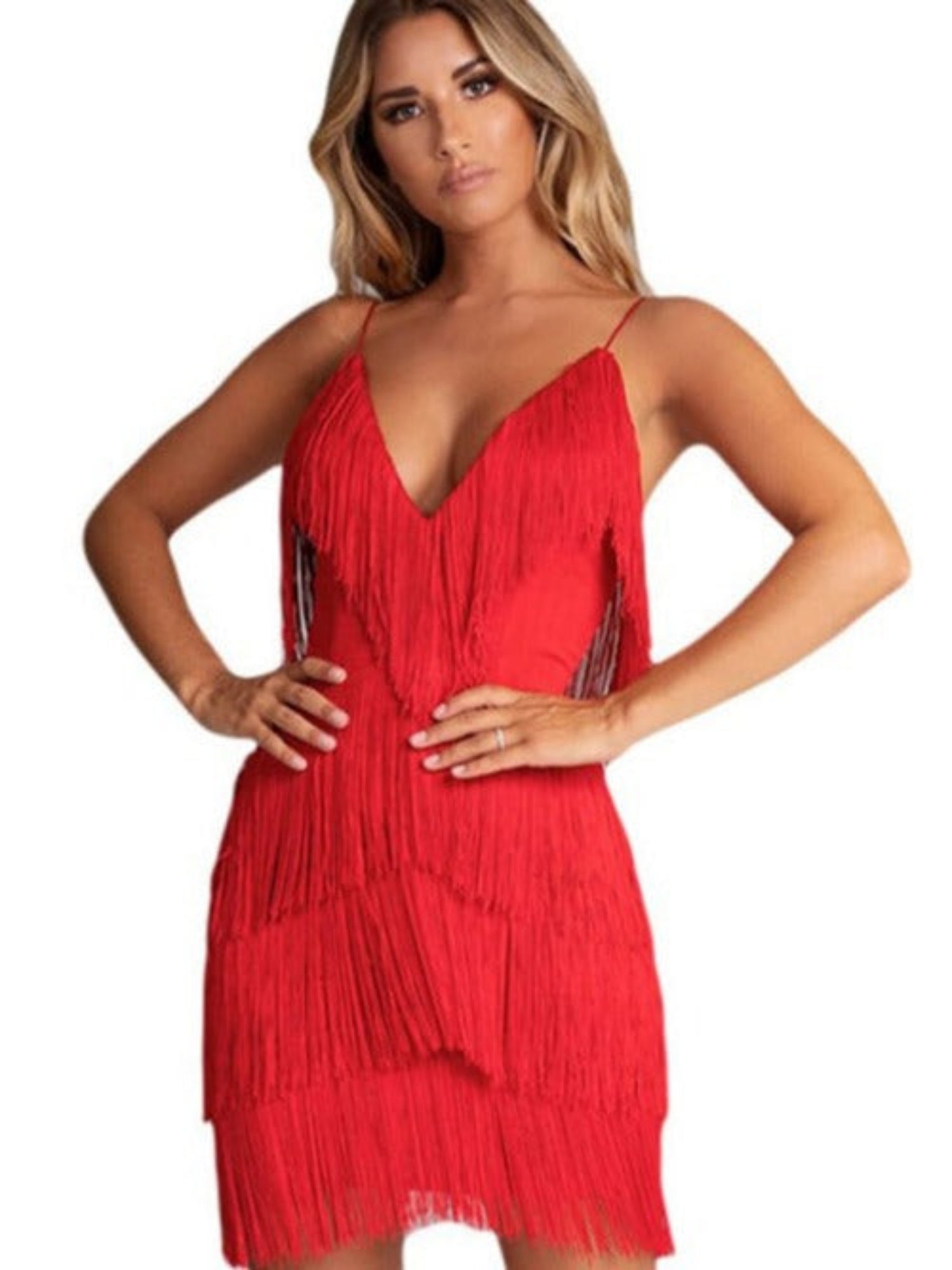 red dress