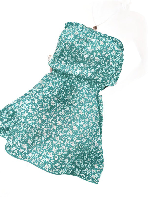 Tube Top Floral Dress