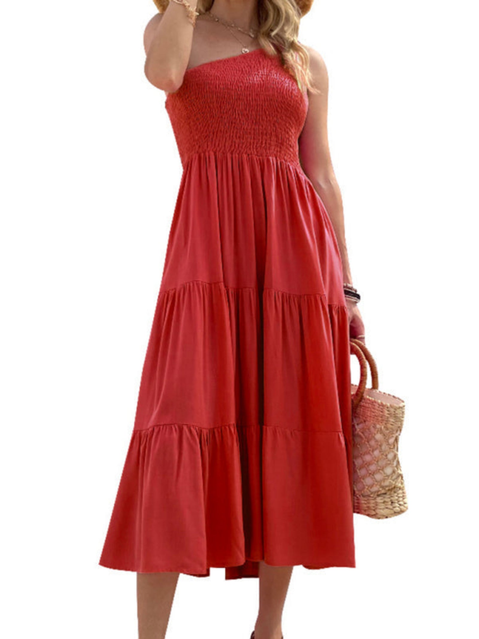 red dress