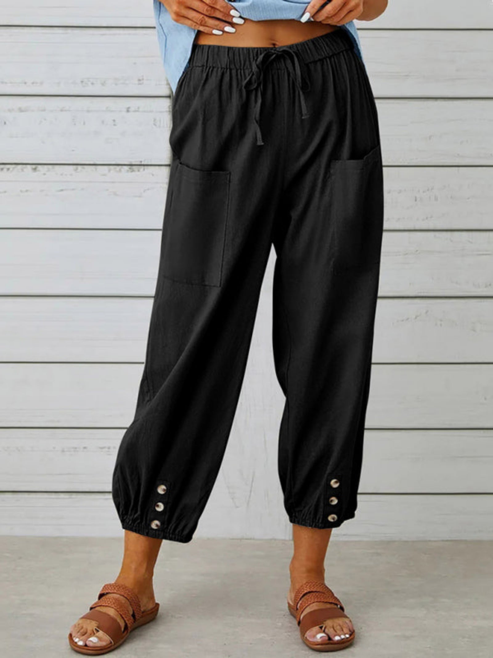black pants