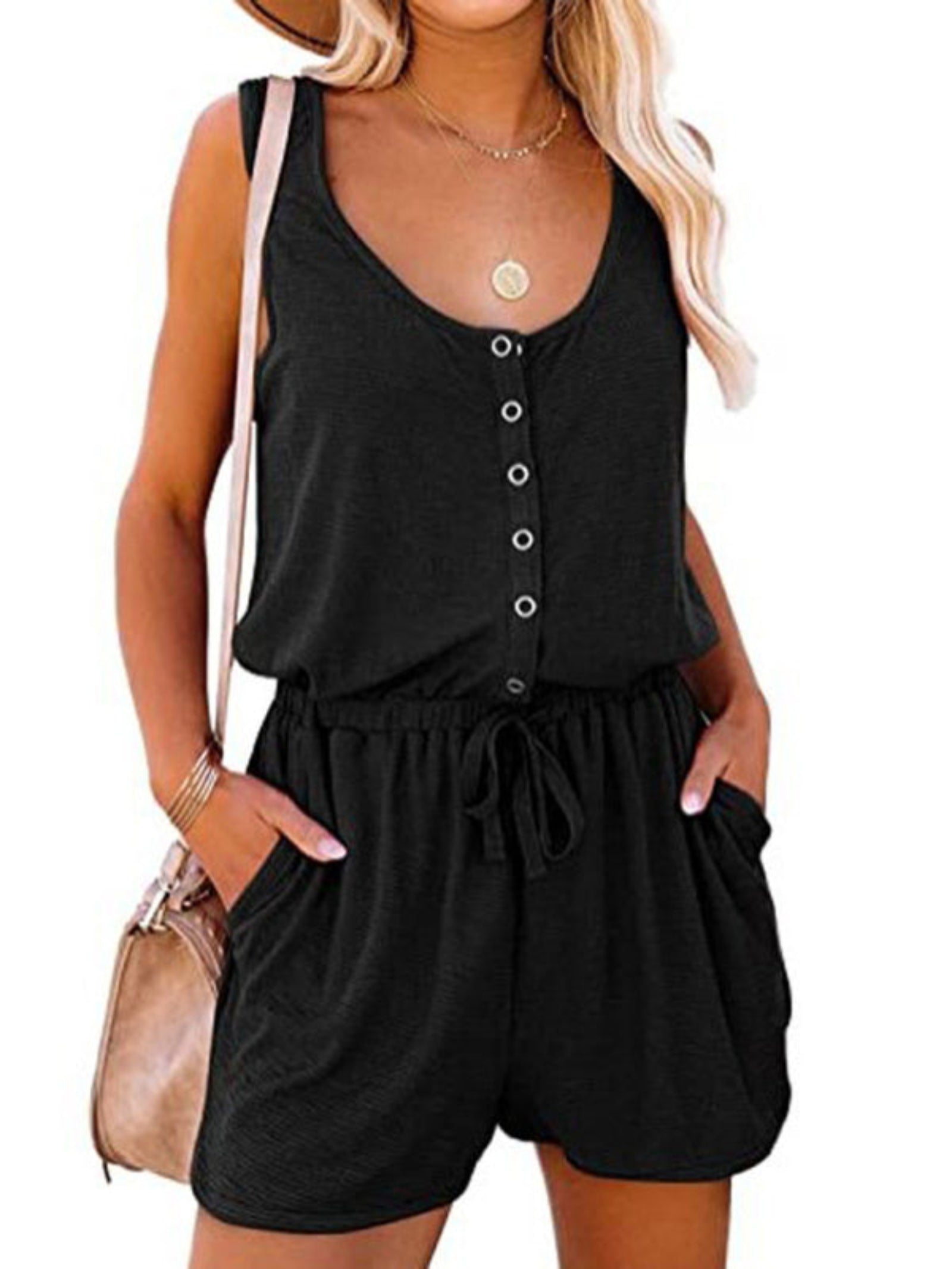 black jumpsuit