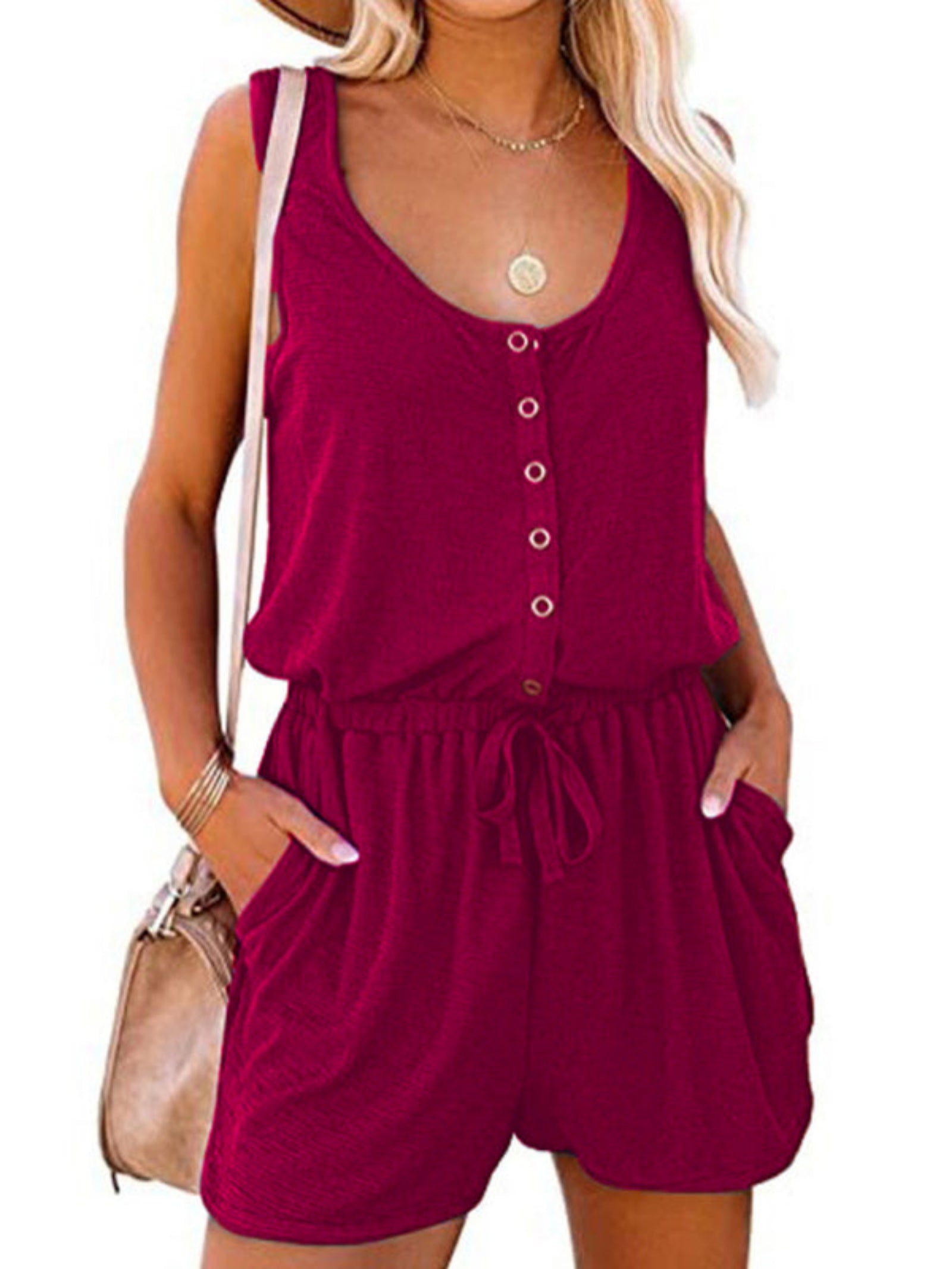 hot pink jumpsuit