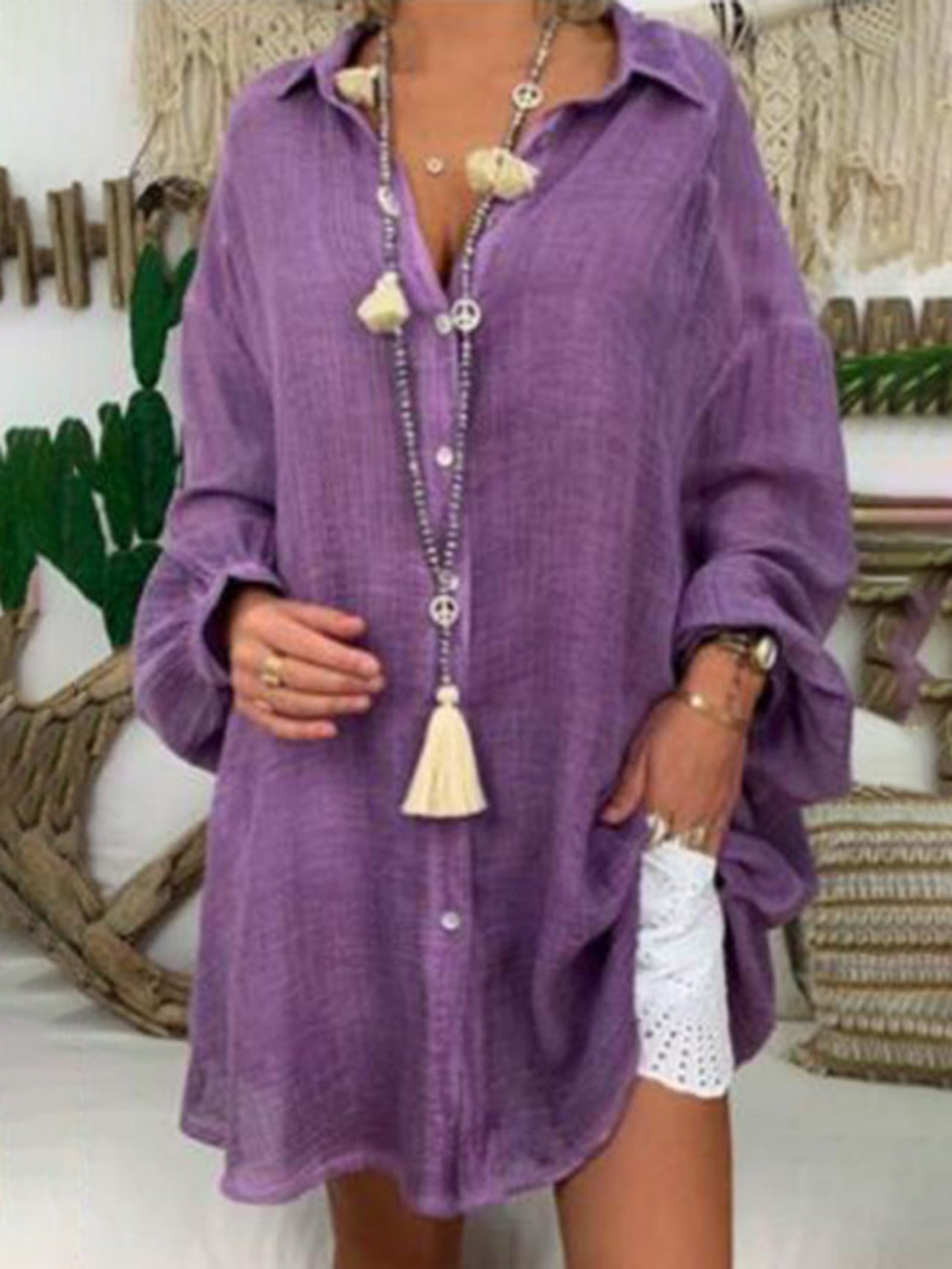 purple shirt
