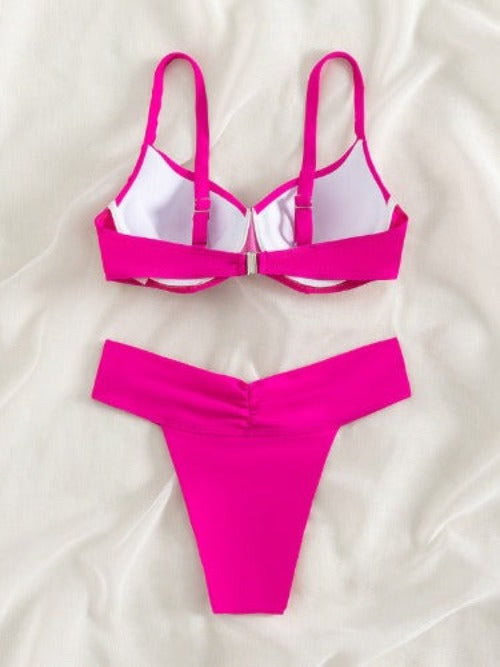 Bikini Solid Color Swimsuit