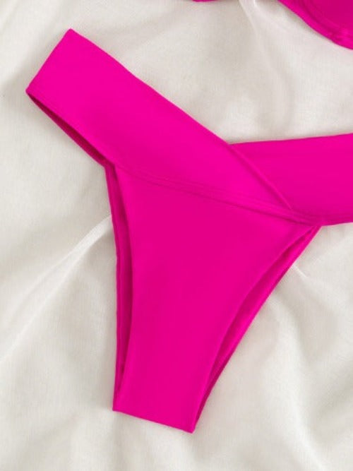 Bikini Solid Color Swimsuit