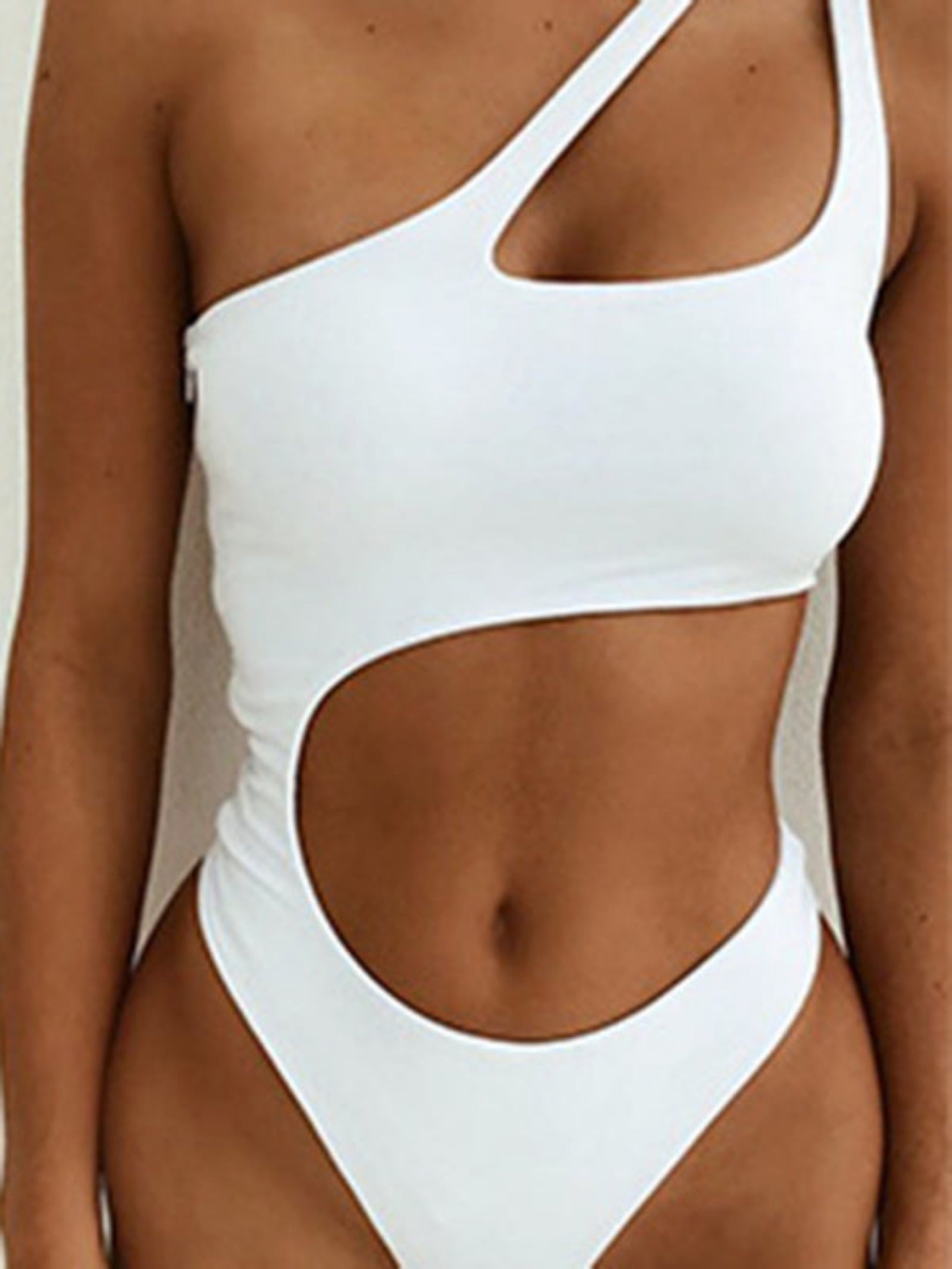 white swimsuit