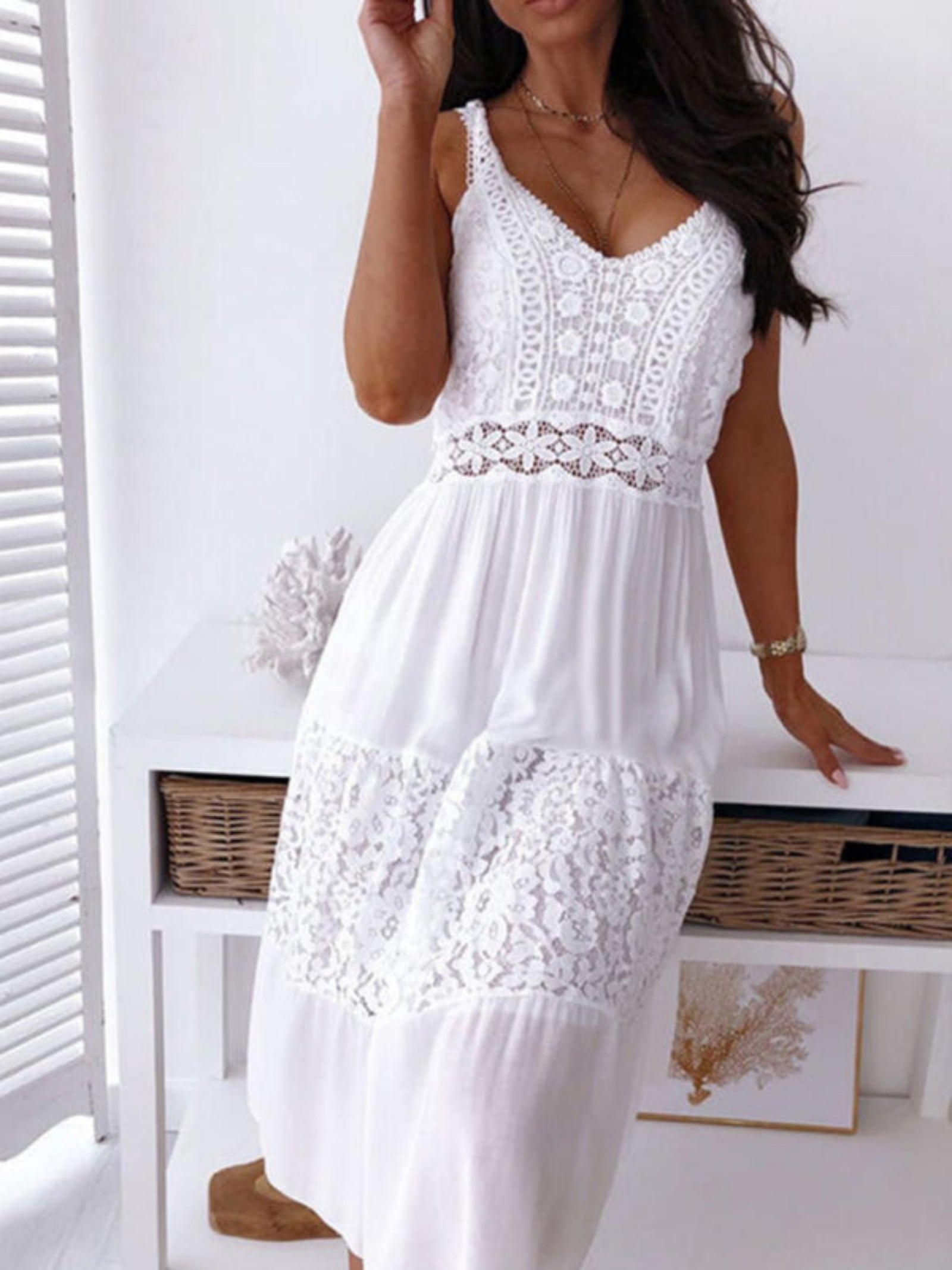 white dress