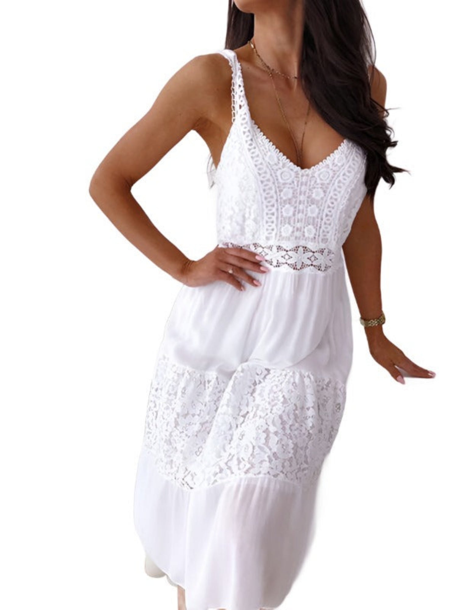 white dress