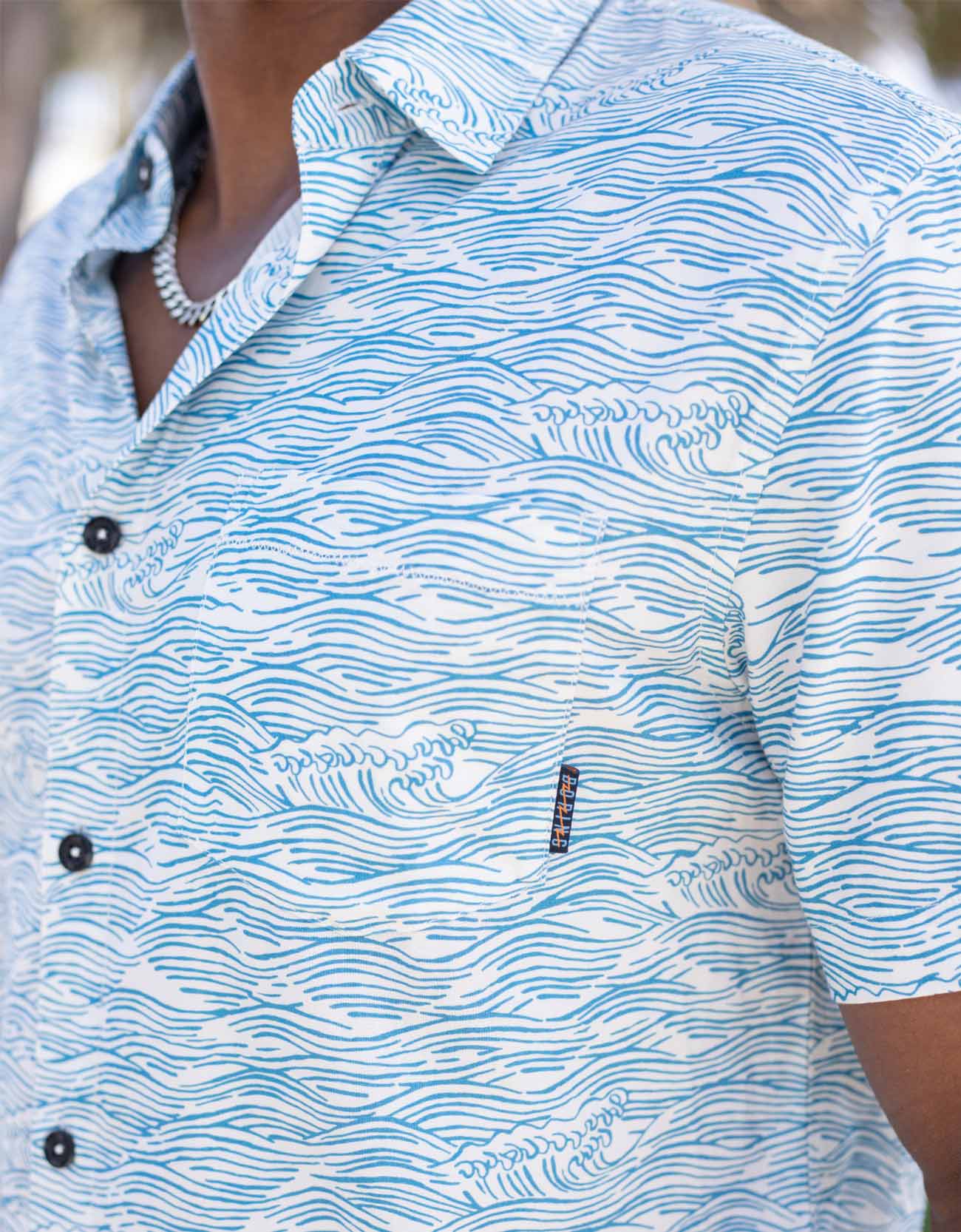 Roll Rides - Light Blue Seven Seas Button Up