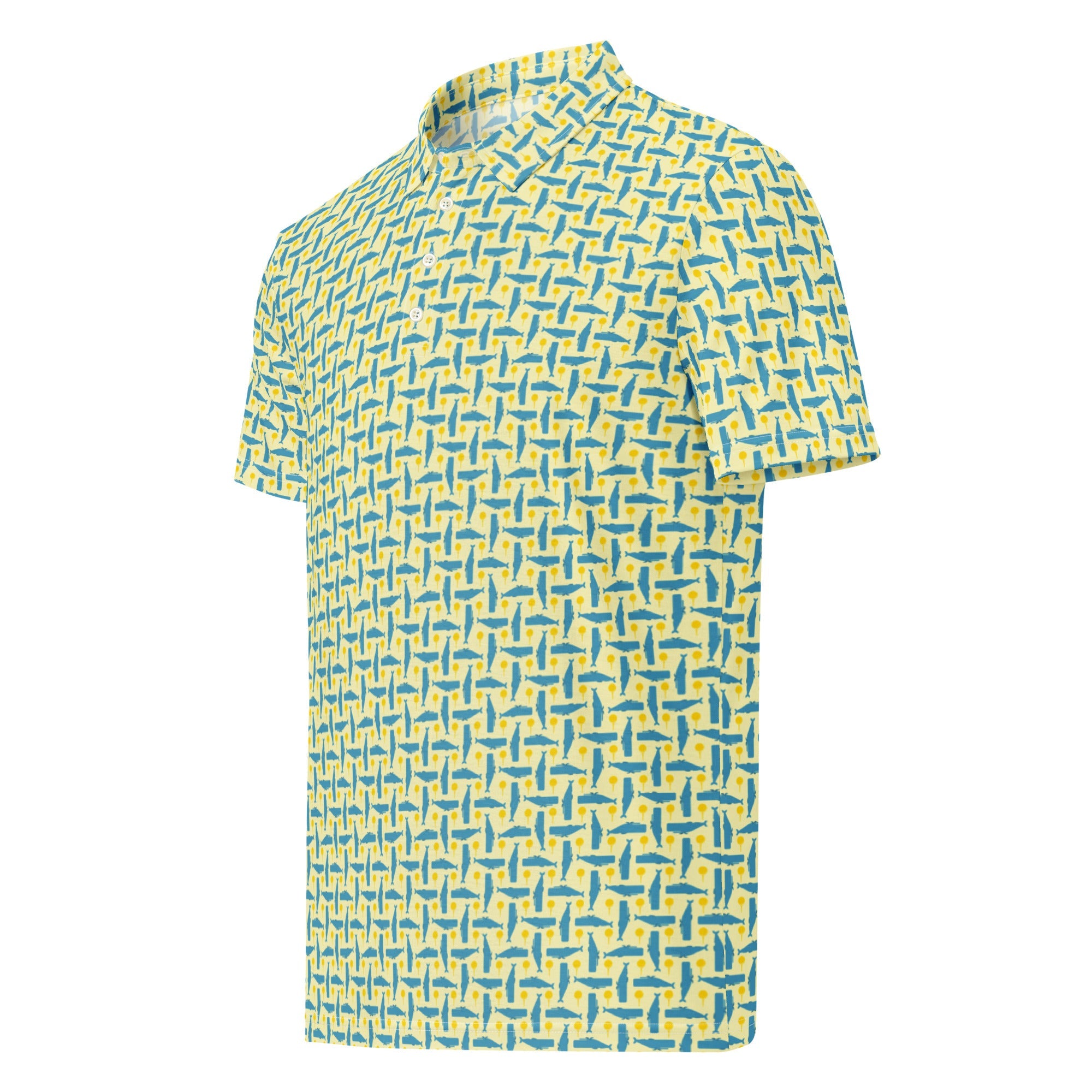 Men’s Whale and Golf Tee Slim Fit Polo