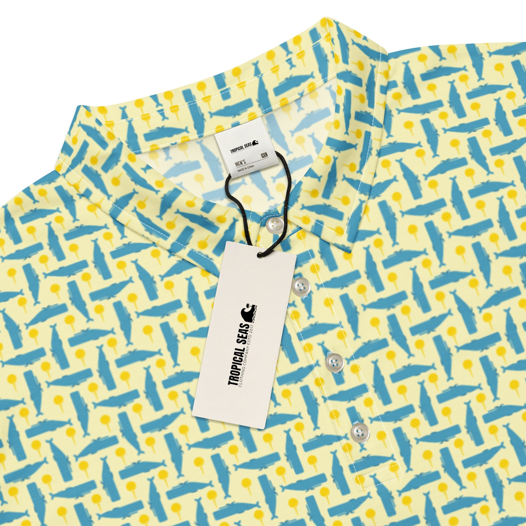 Men’s Whale and Golf Tee Slim Fit Polo