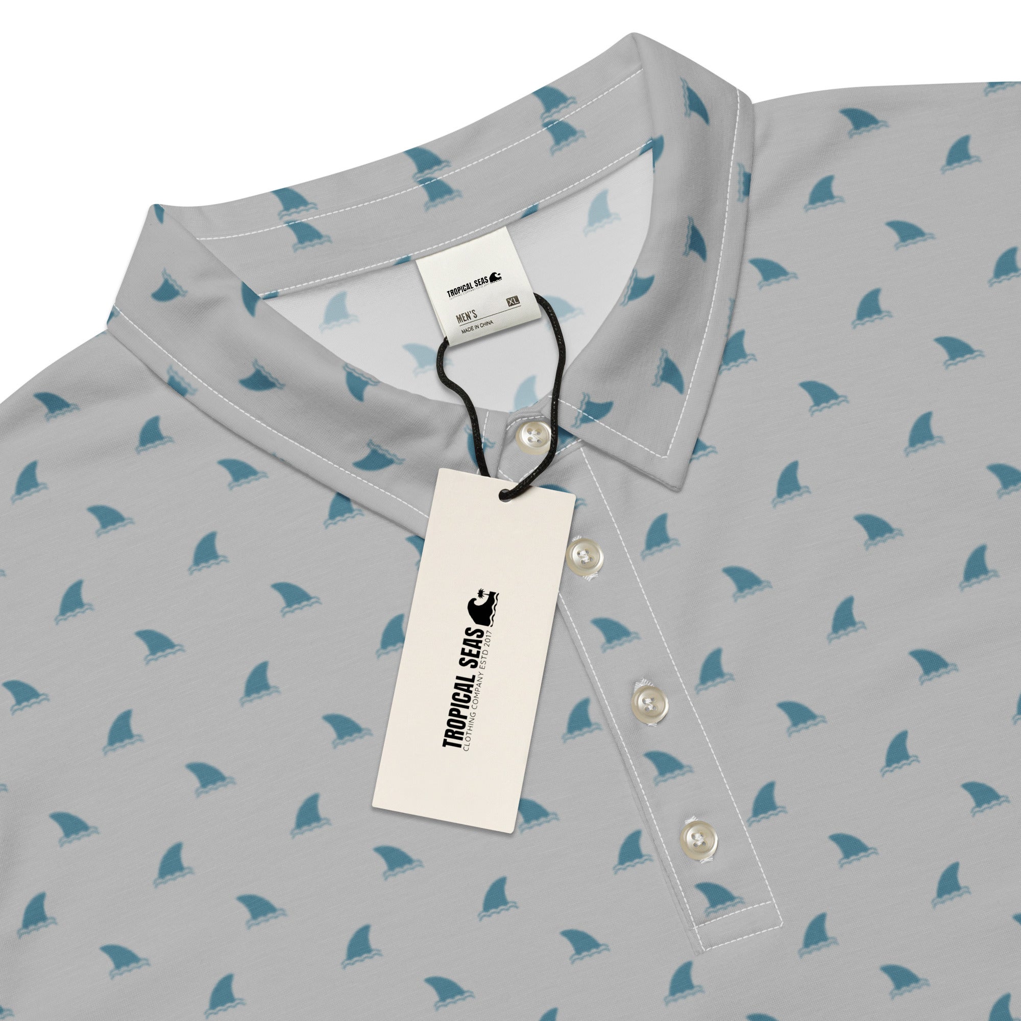 Men’s Shark Fin Slim Fit Golf Polo