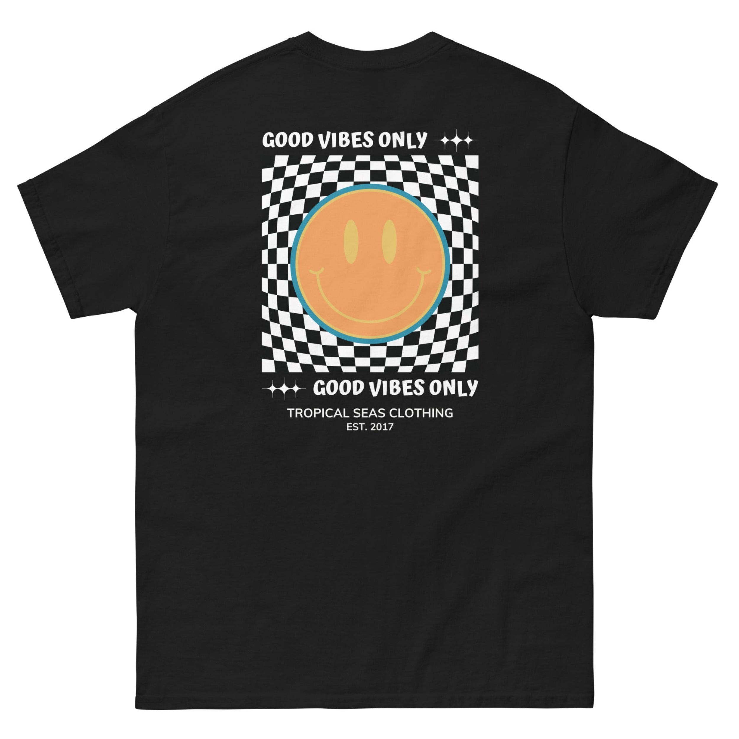 Men's Good Vibes Smiley Face Classic Tee