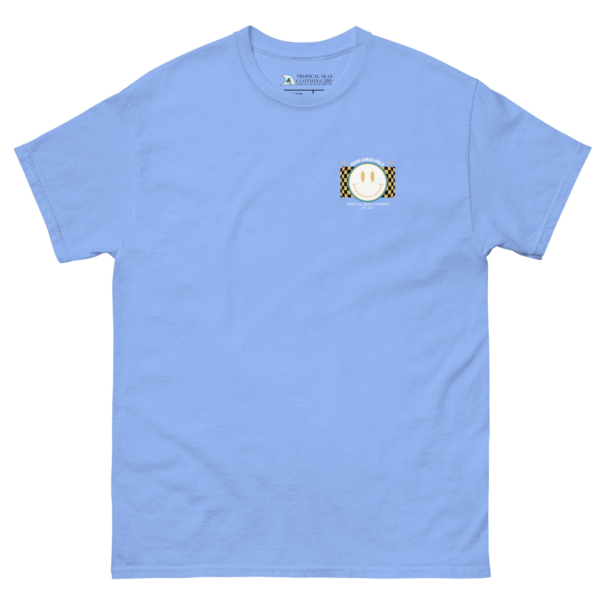 Men's Good Vibes Smiley Face Classic Tee