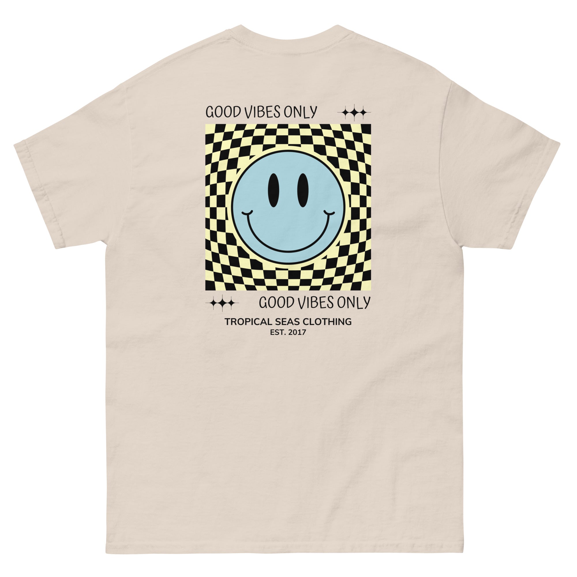 Men's Good Vibes Smiley Face Classic Tee