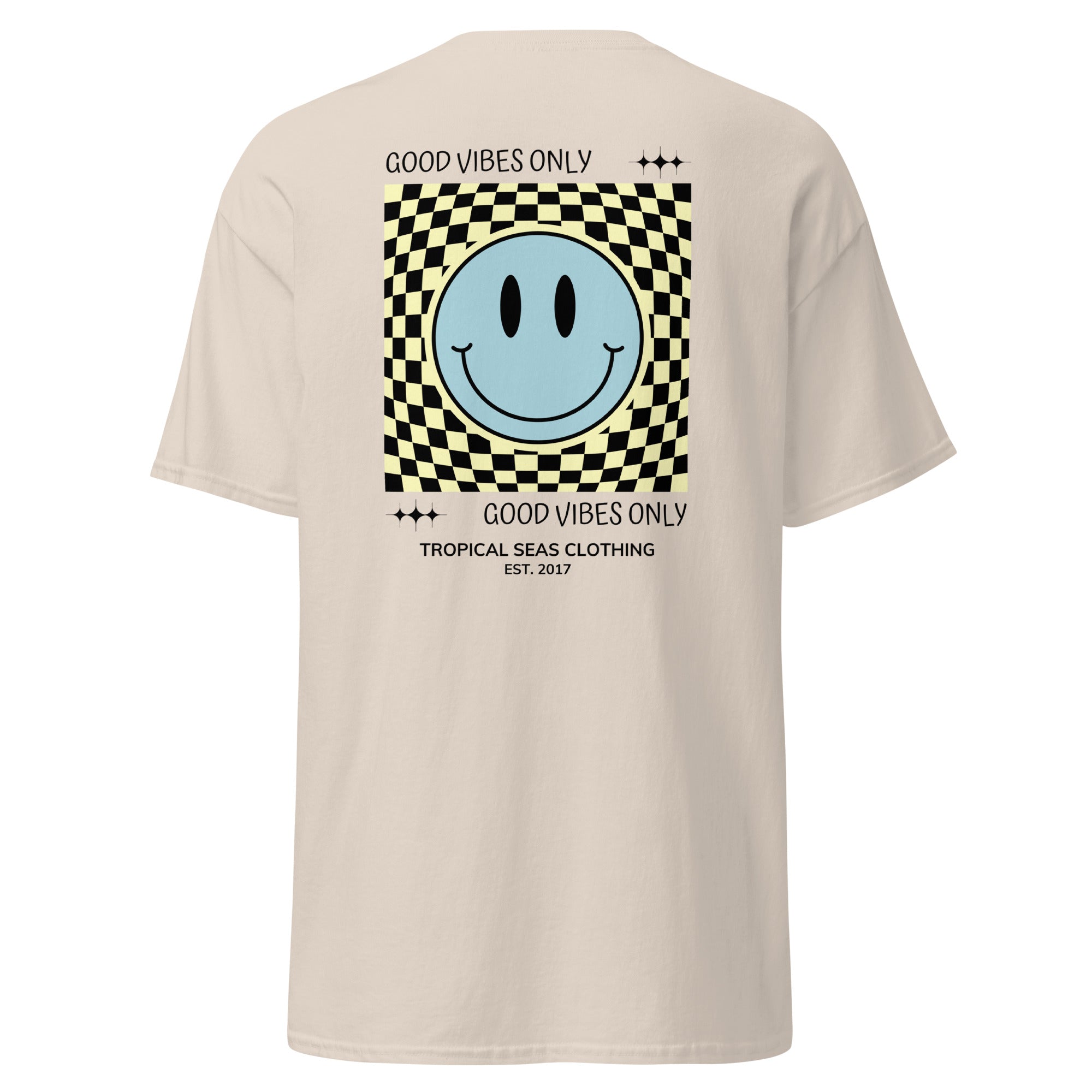 Men's Good Vibes Smiley Face Classic Tee