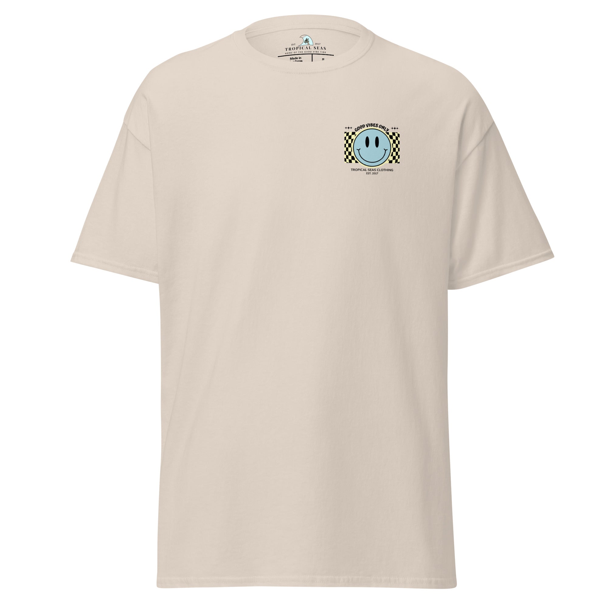 Men's Good Vibes Smiley Face Classic Tee