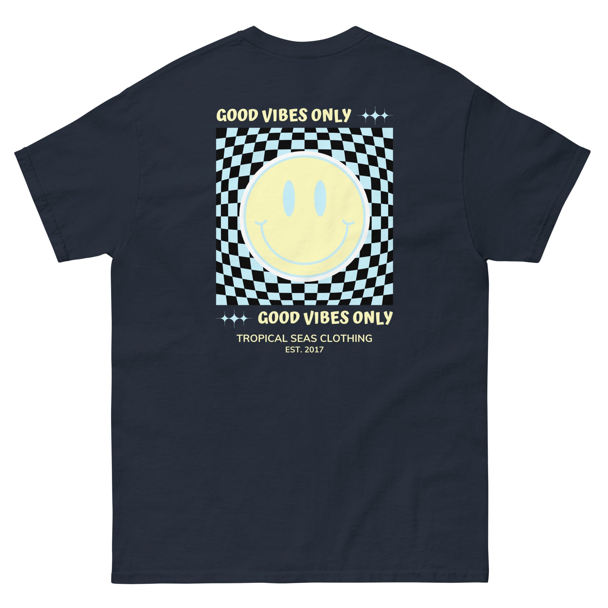 Men's Good Vibes Smiley Face Classic Tee
