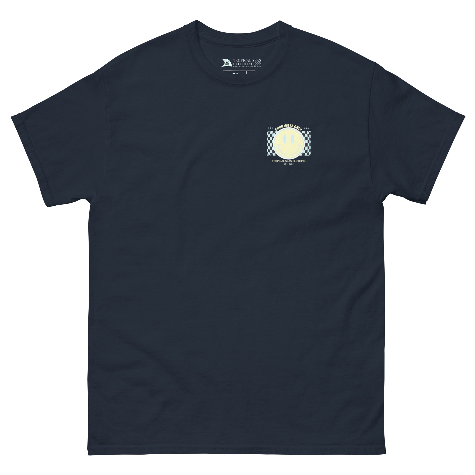 Men's Good Vibes Smiley Face Classic Tee
