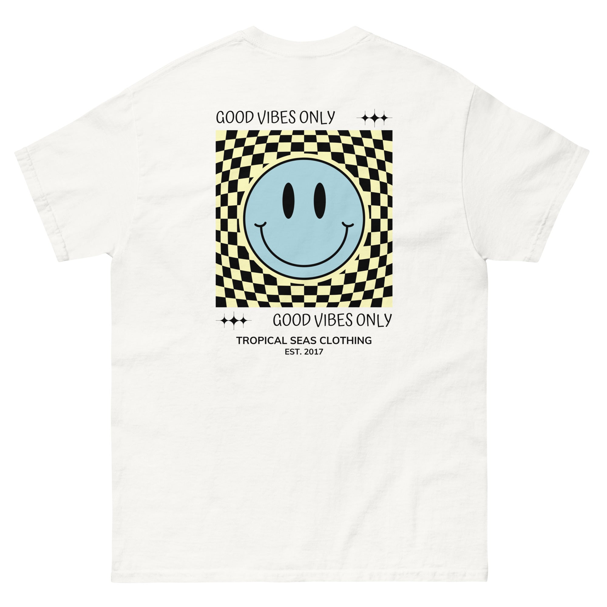 Men's Good Vibes Smiley Face Classic Tee