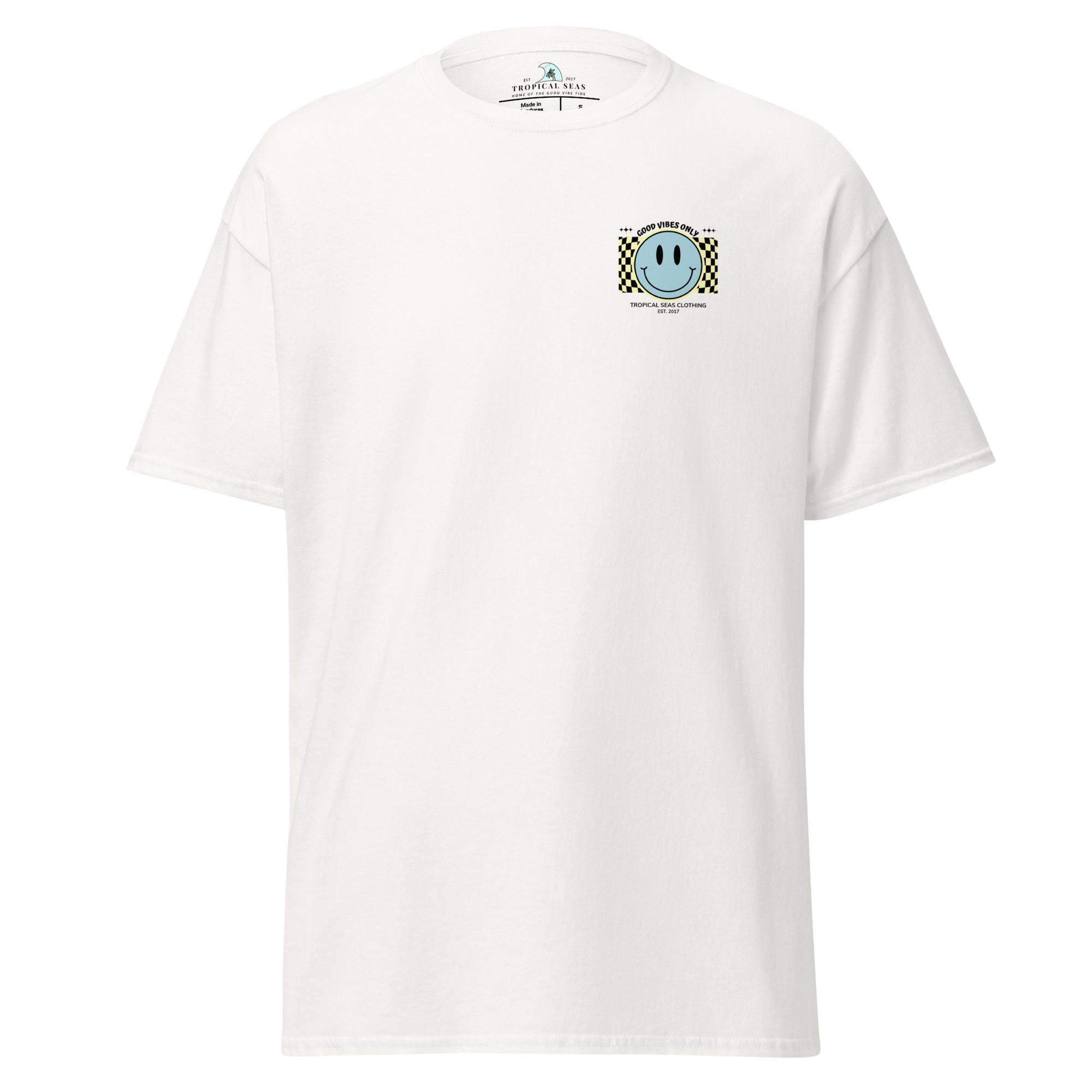Men's Good Vibes Smiley Face Classic Tee