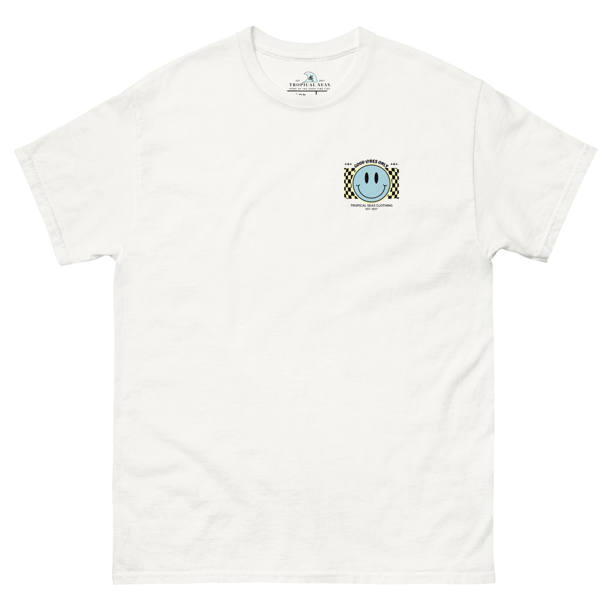 Men's Good Vibes Smiley Face Classic Tee