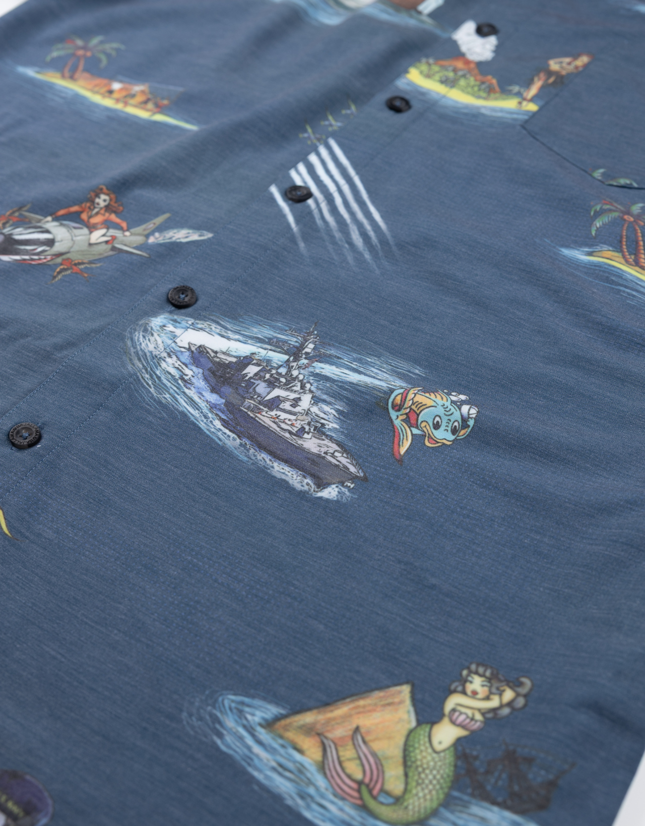Sailor Stories Navy Vagabond Button Up