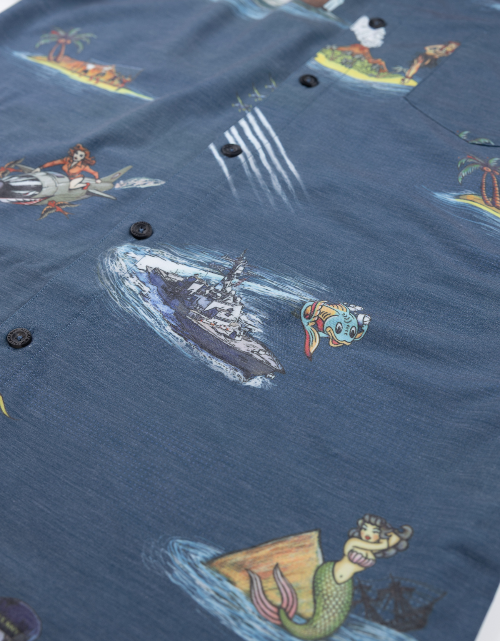 Sailor Stories Navy Vagabond Button Up