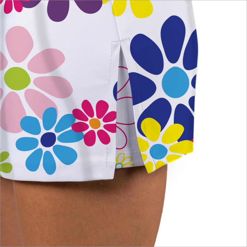Colorful floral-patterned shirt with a white background