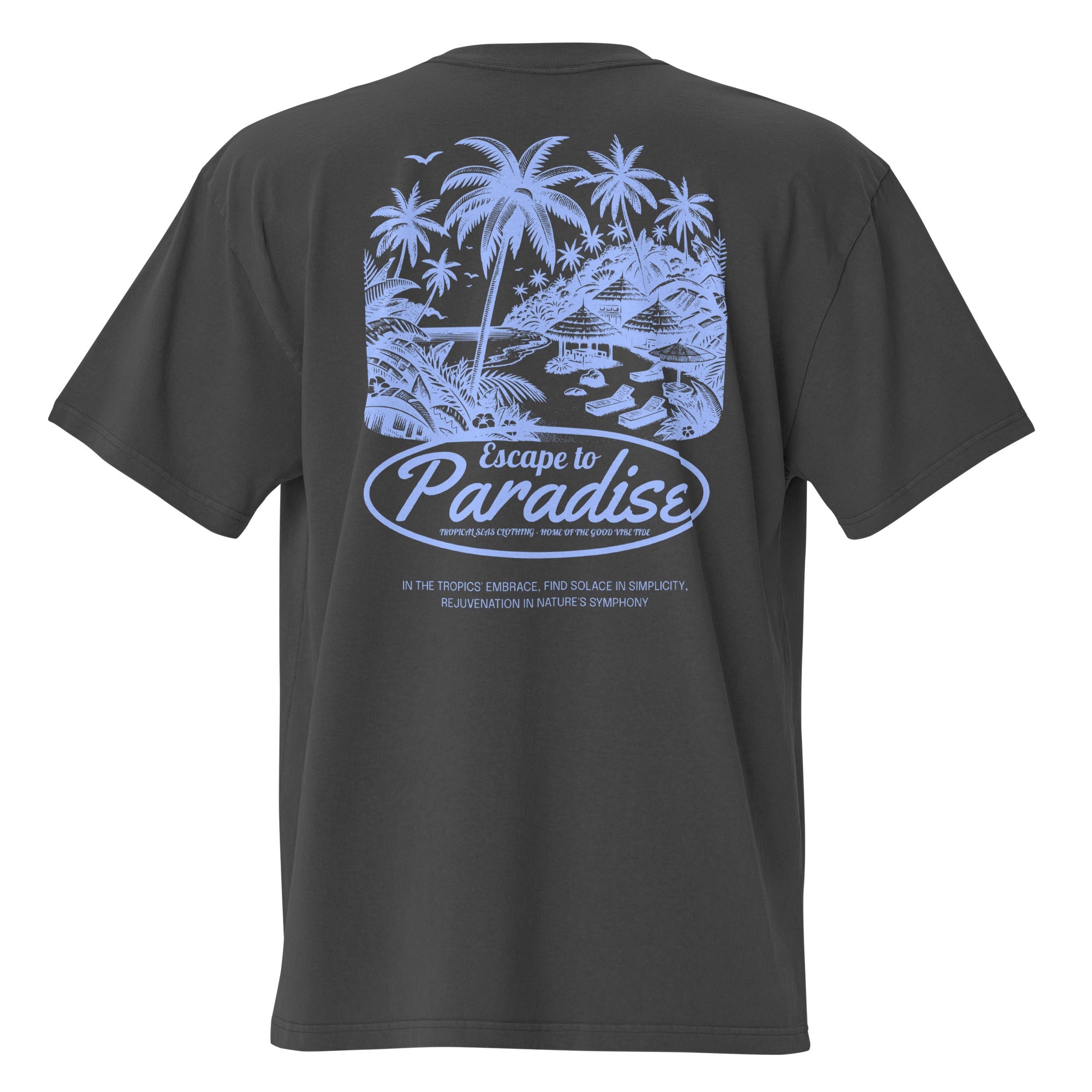 Oversized Escape to Paradise Faded T-Shirt