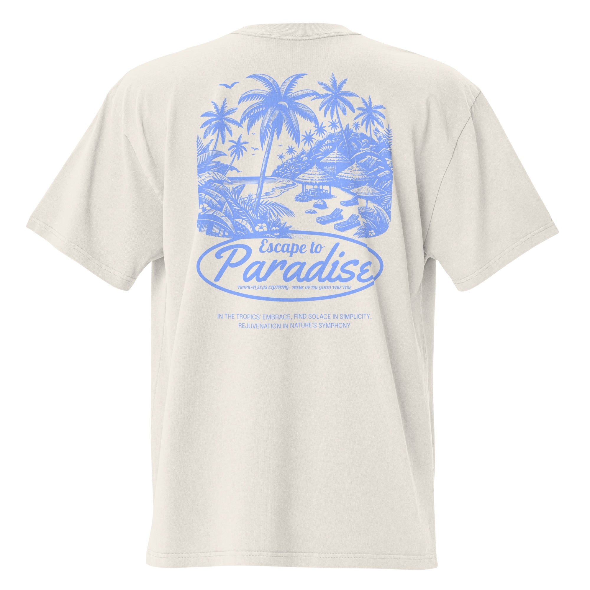 Oversized Escape to Paradise Faded T-Shirt