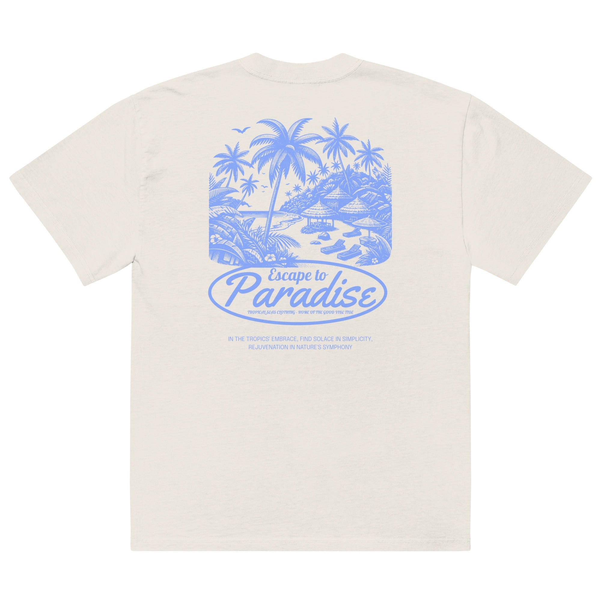 Oversized Escape to Paradise Faded T-Shirt