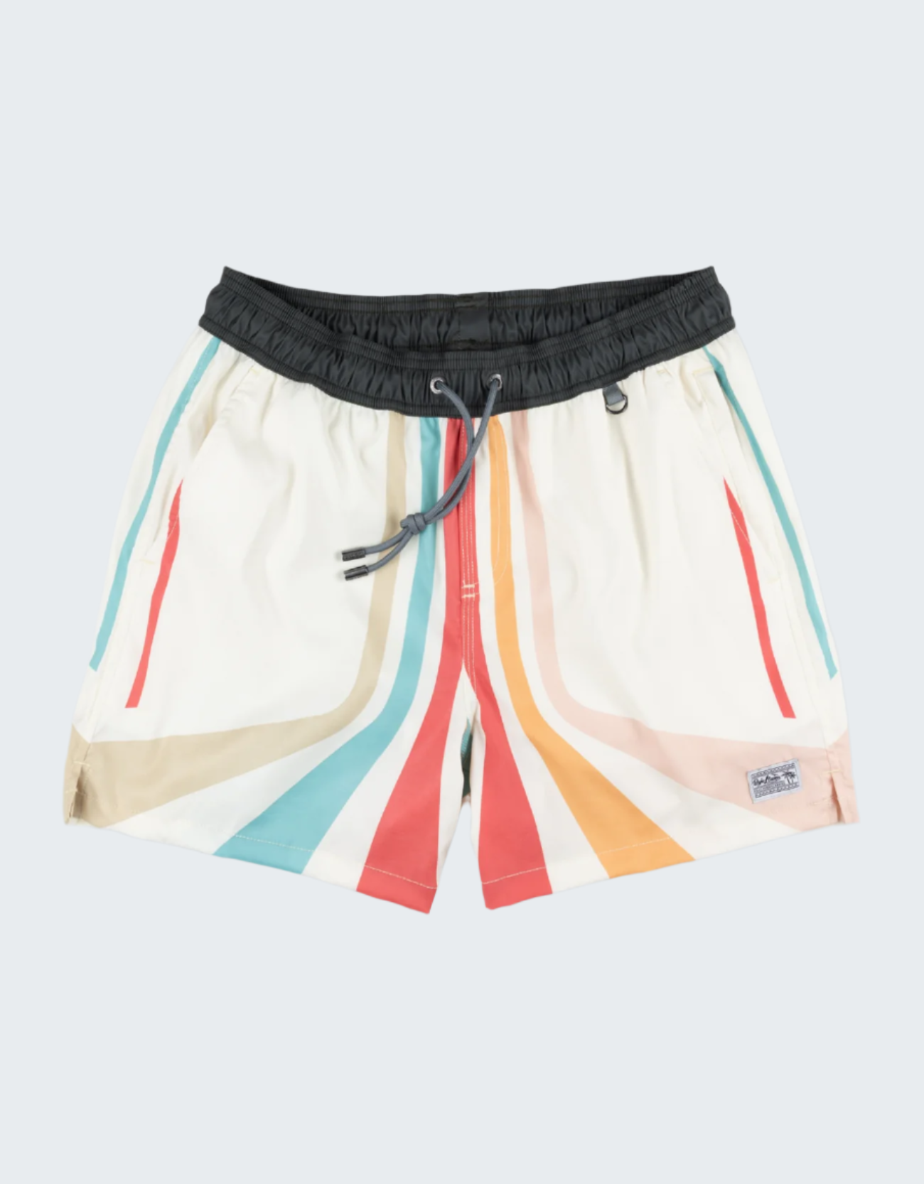 Retro B League Stripes Stretch Swimsuit