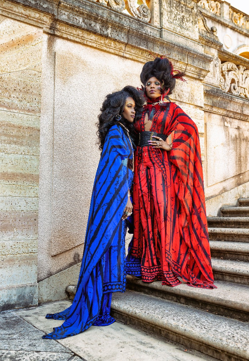 Saisankoh Blue Eloise Goddess Kaftan