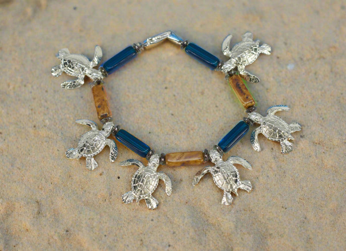Sea Turtle Charm Bracelet for Women