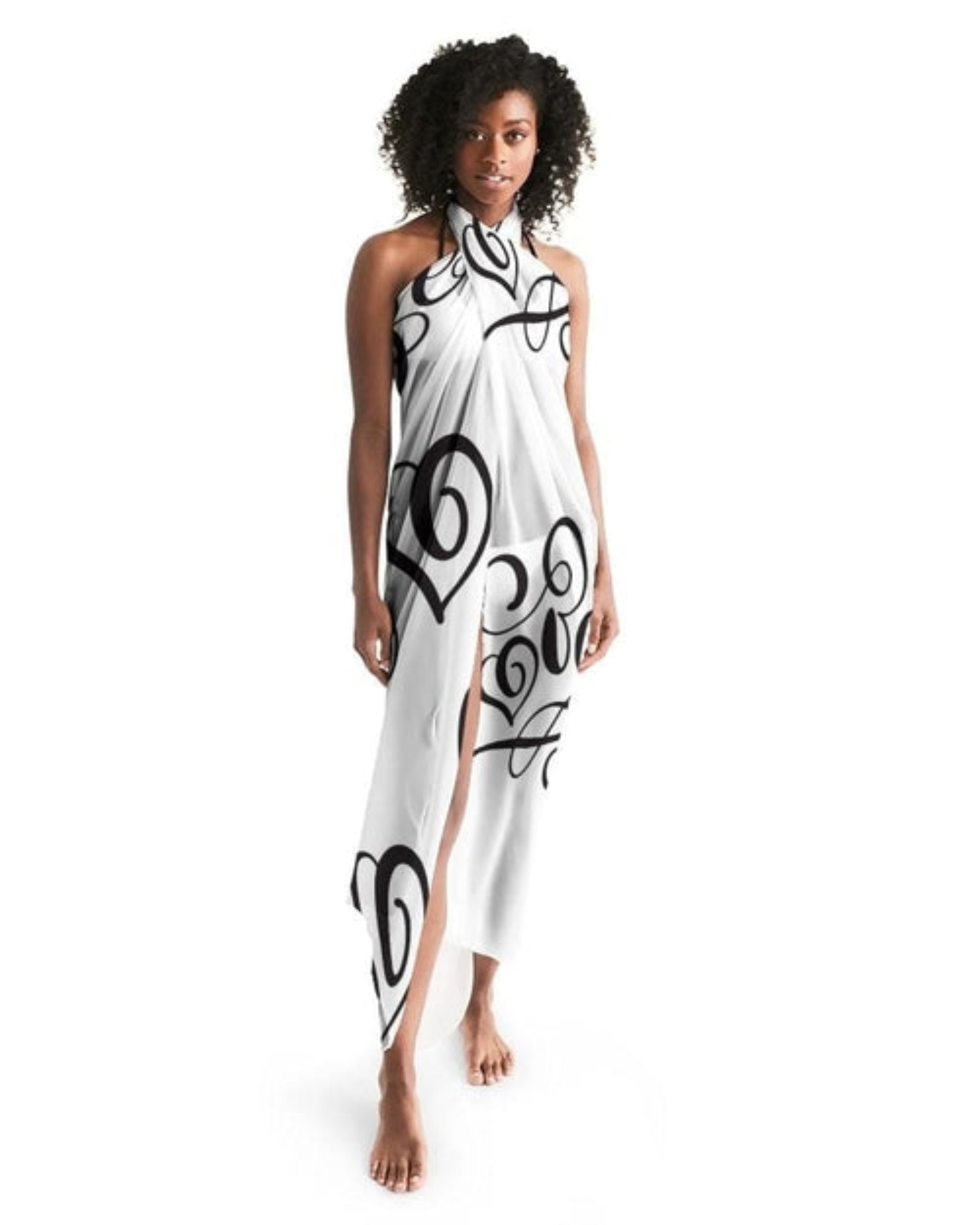 Love Black and White Sarong